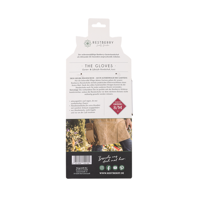 Restberry´s Garten- & Lifestyle-Handschuh, kurz